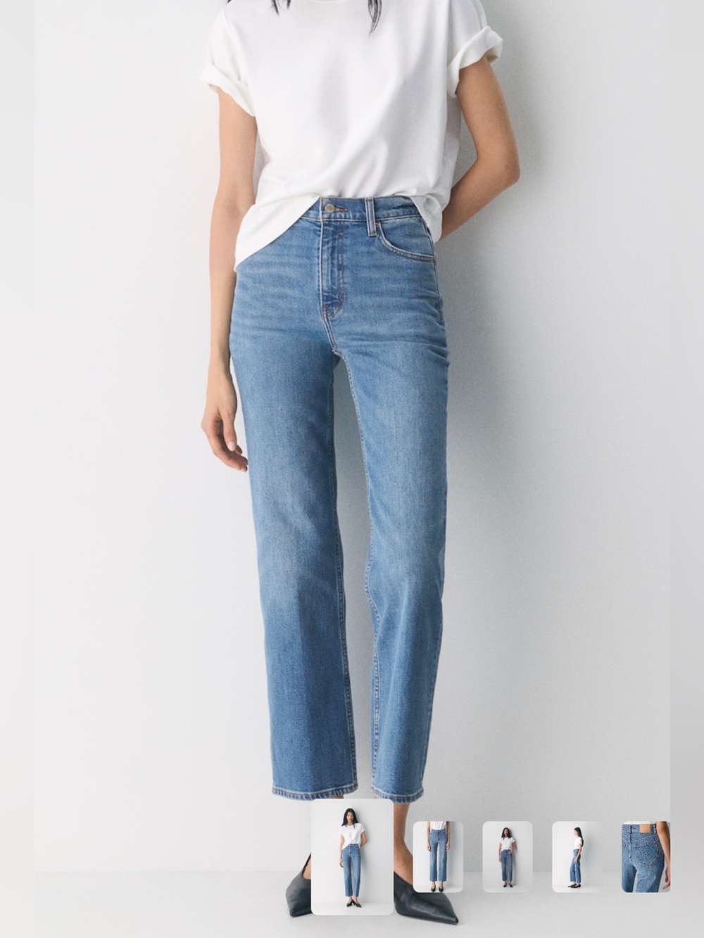 Denim Forum 90s curve fit high rise boot jeans